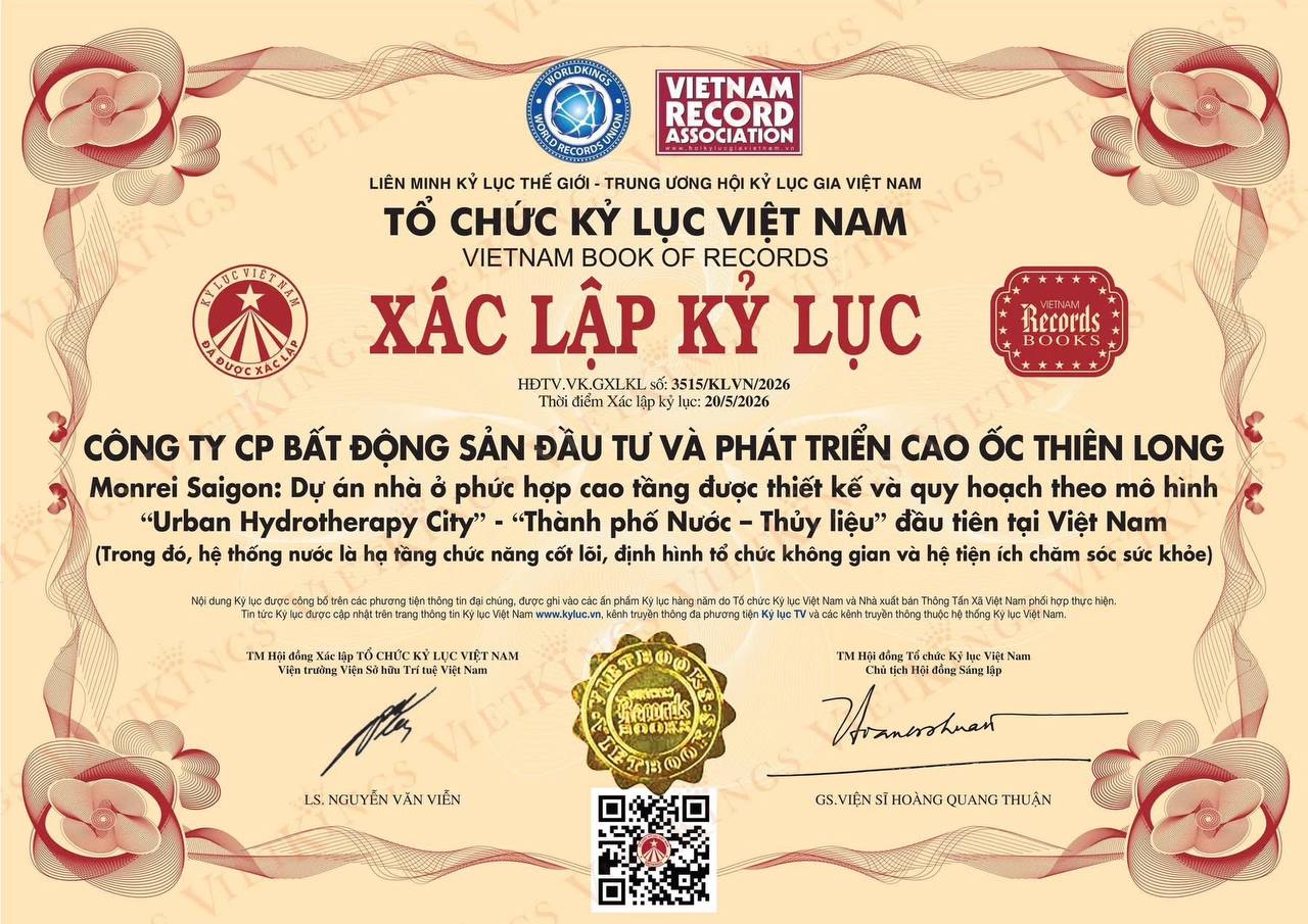 Bằng Kỷ Lục Việt Nam - Monrei Saigon