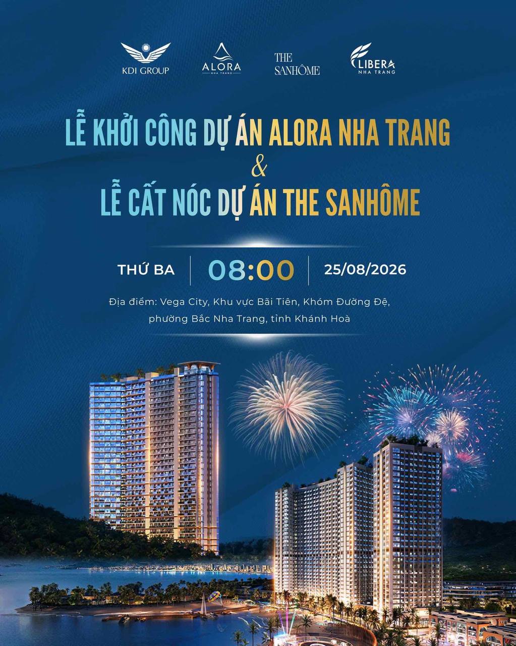 Alora khởi công, The SanHôme cất nóc tại Libera Nha Trang